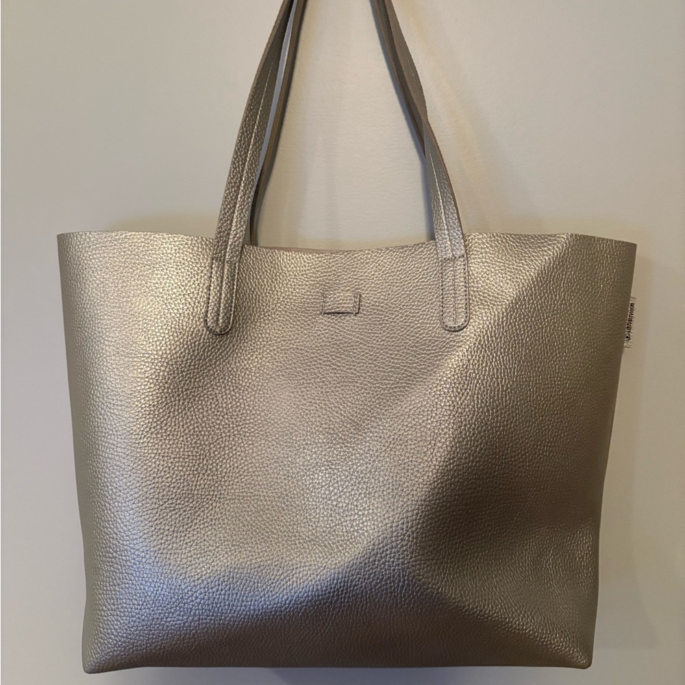Silver Tote Bag